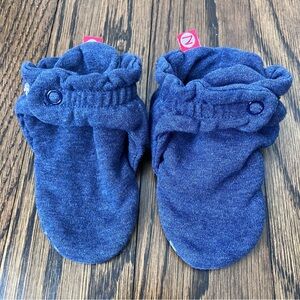 Zutano Organic Cotton Booties in Navy Blue, 24M